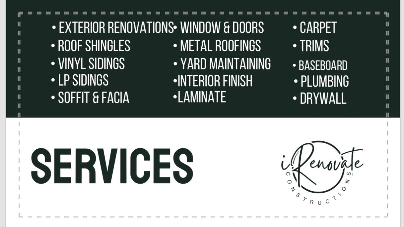 iRenovate services overview